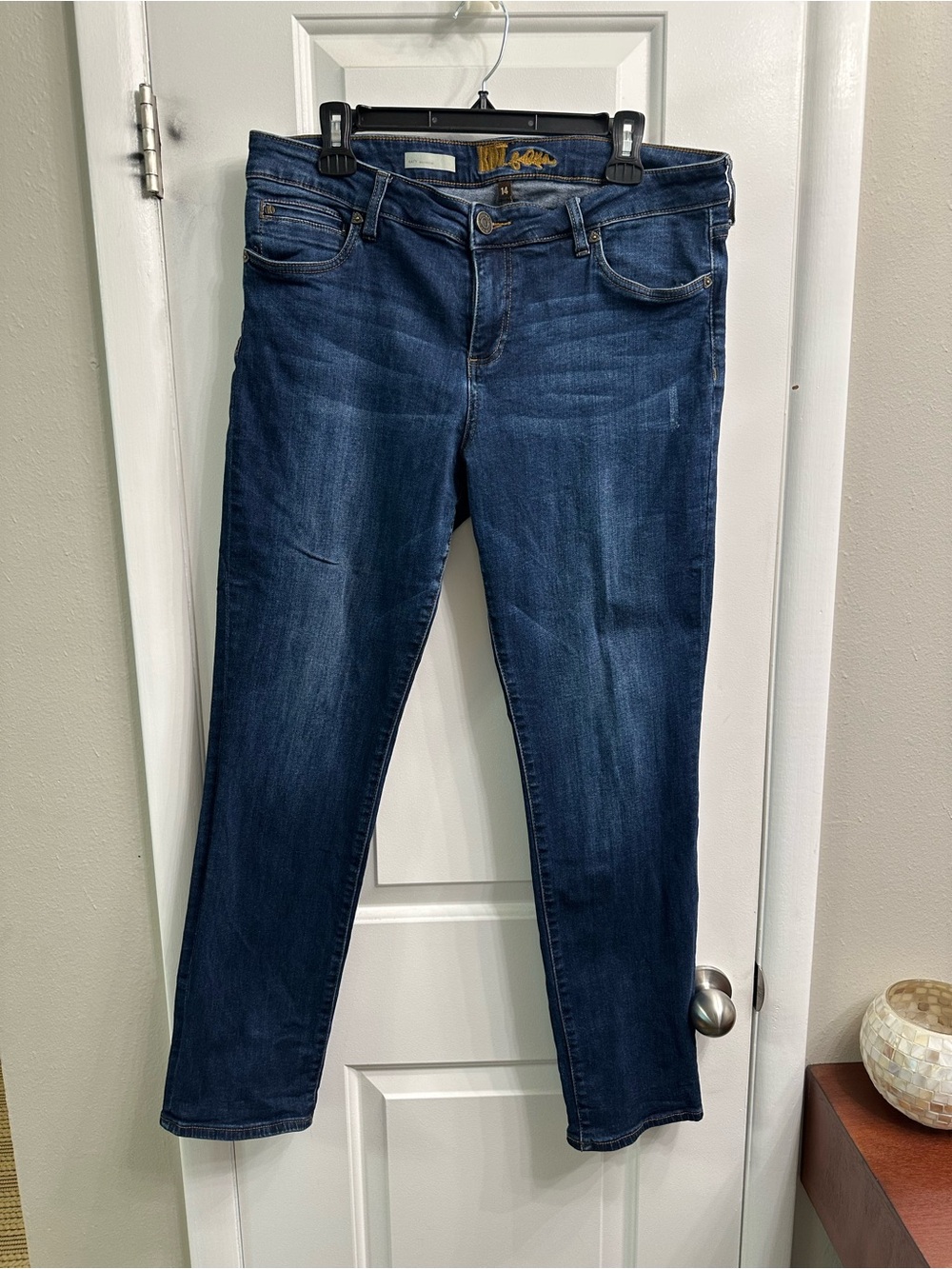 Kut from the Kloth ‘Katy’ Dark Wash Boyfriend Stretch Denim Women 14